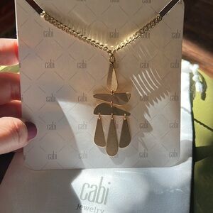 CAbi Chic Gold Statement Necklace